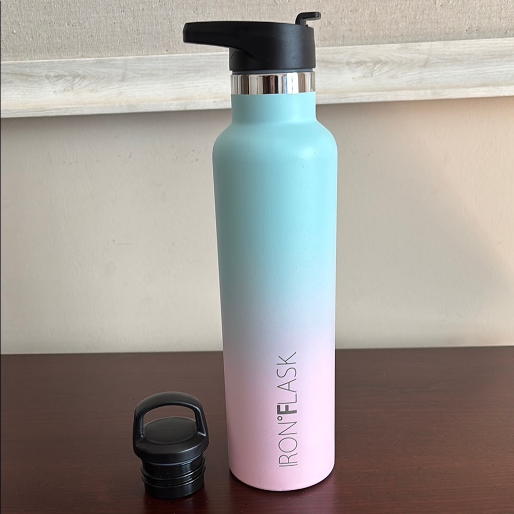 Iron Flask Stainless Steel Gradient Water Bottle - Blue and Pink